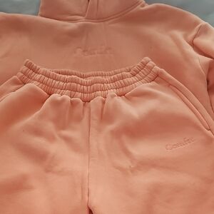 COMFRT Sweats Set In Coral Sz Med